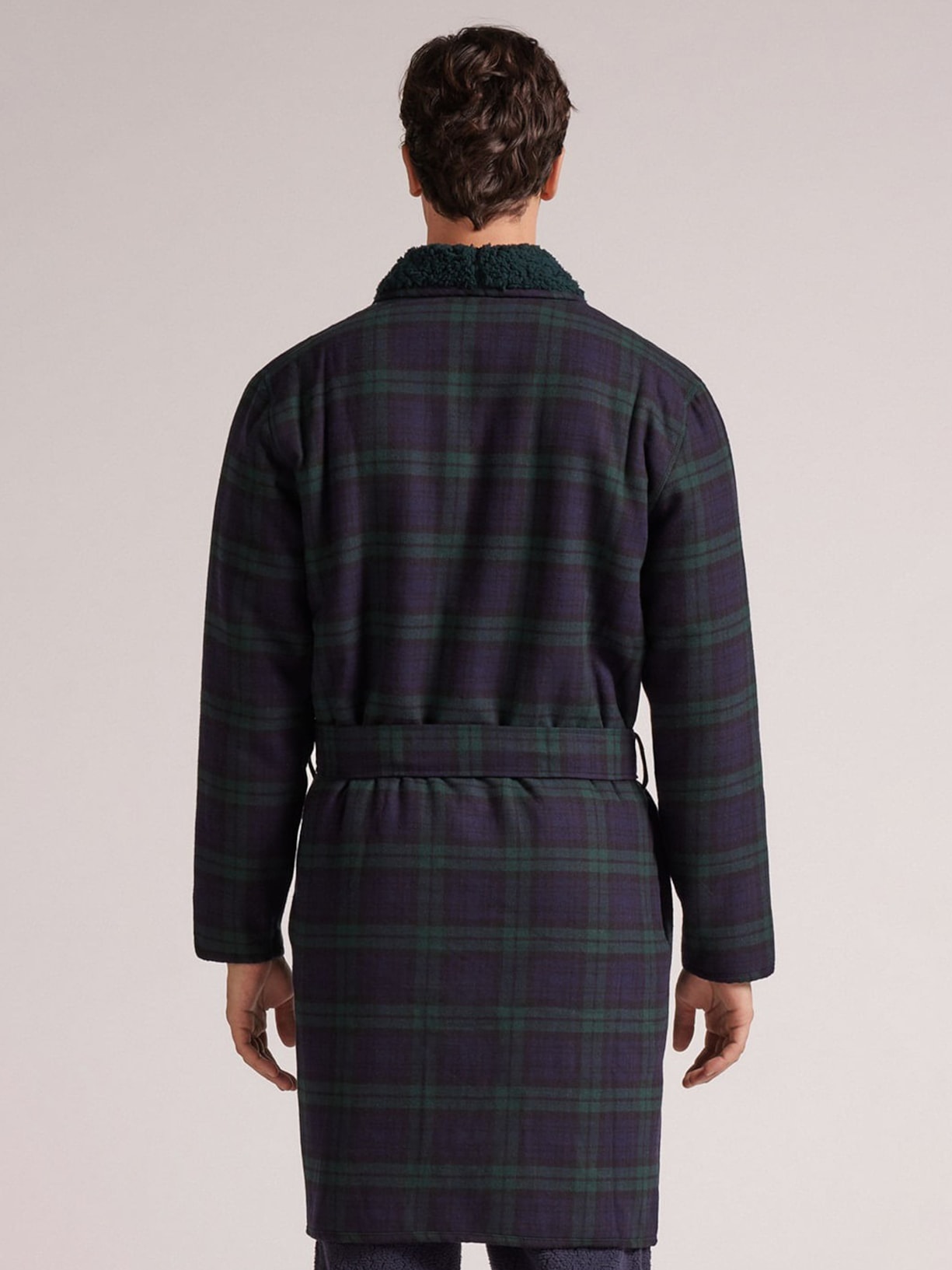 Roupão Dupla Face Peluciado Azul Intimissimi