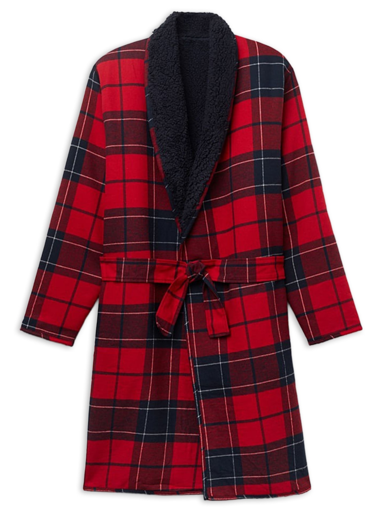 Roupão Dupla Face Peluciado - Vermelho