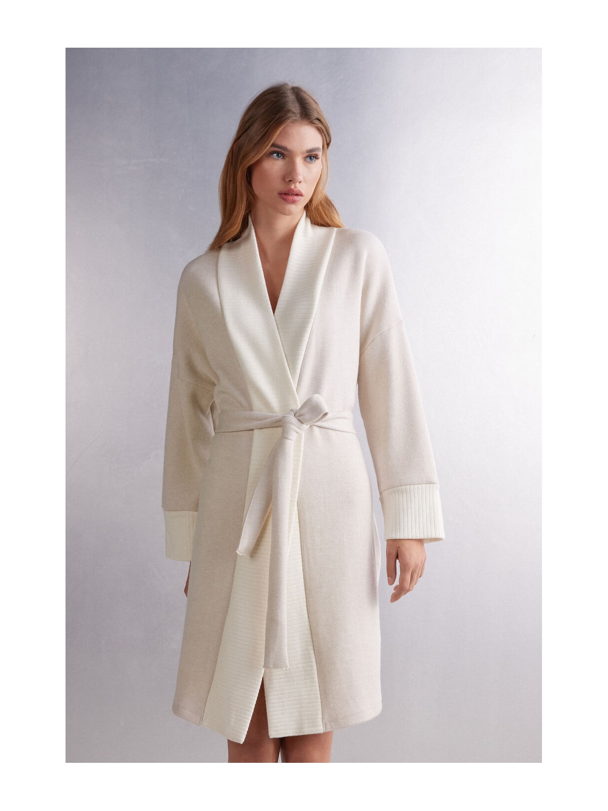 Roupão Em Malha Winter Wonderland Off-White Intimissimi