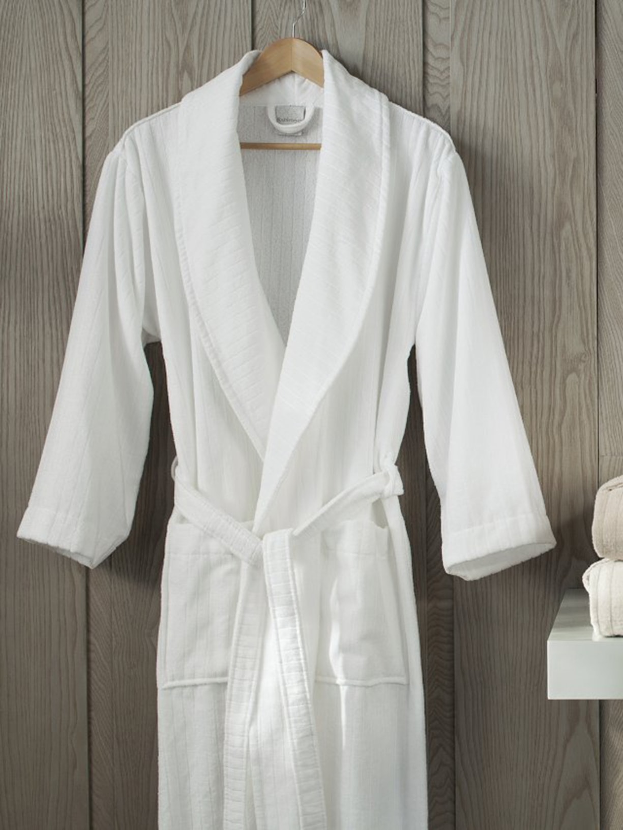 Roupão Stripes GG Branco  Buddemeyer