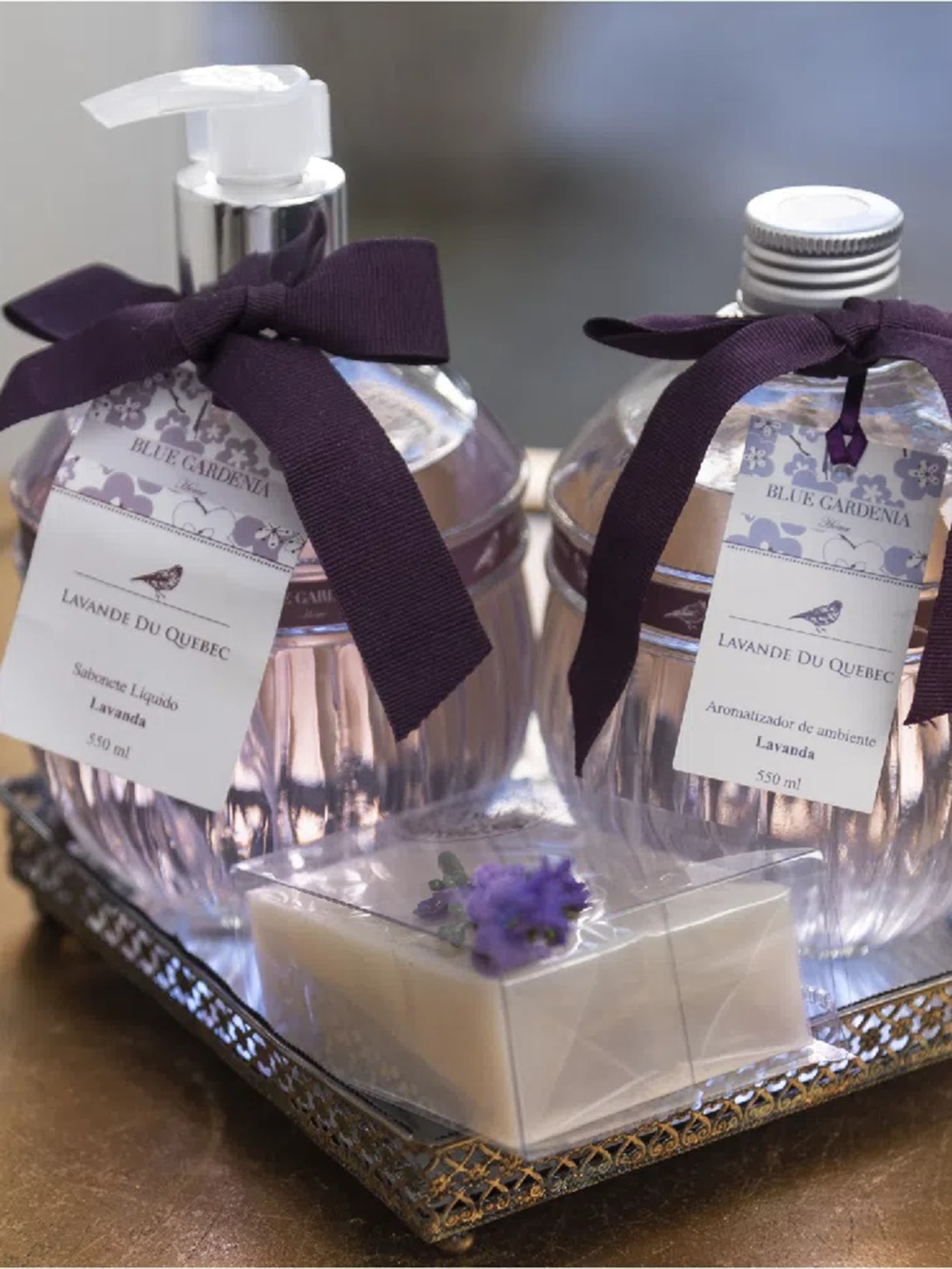 Sabonete Líquido Lavande Du Quebec Bege Blue Gardenia