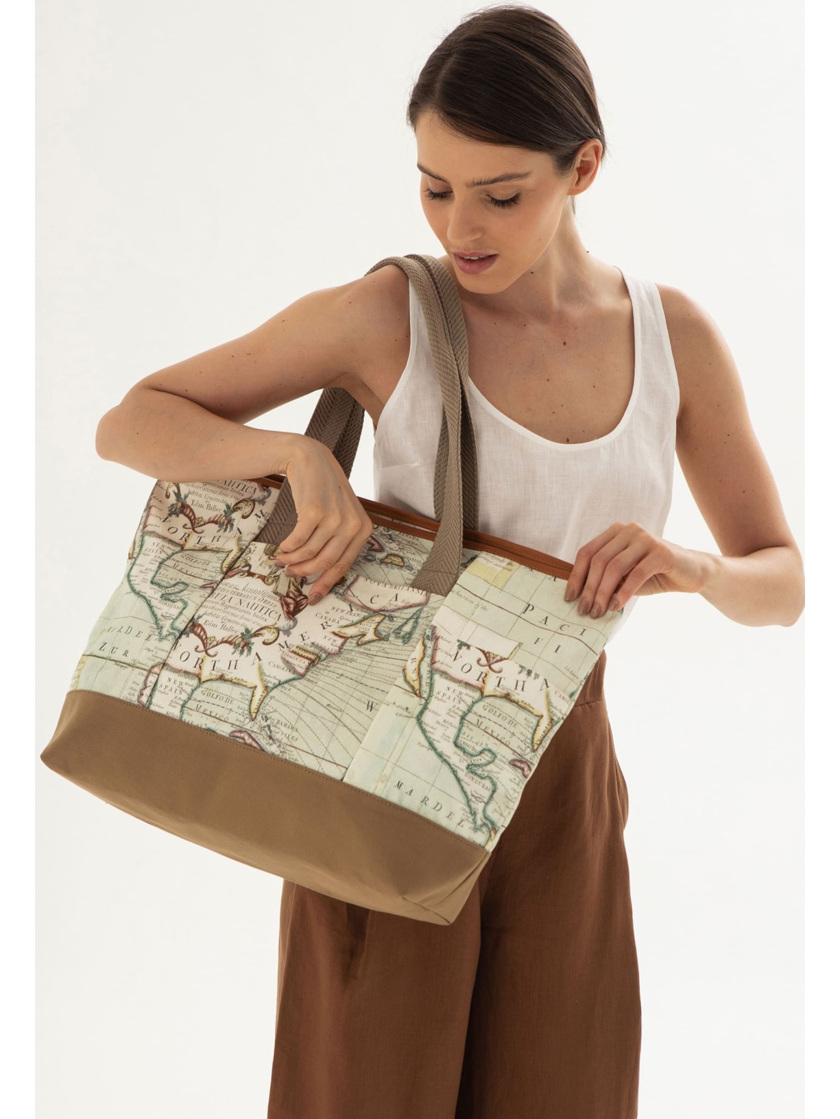 Sacola Lona Mapa