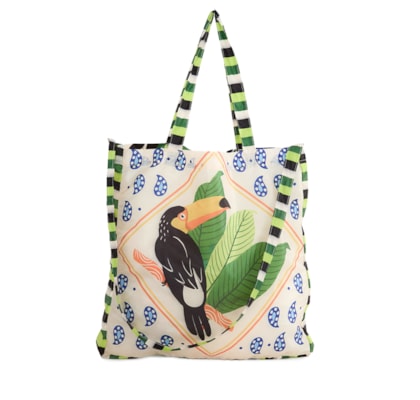 Sacolinha Feminina Me Leva Bossa Tucano Lenco - Branco