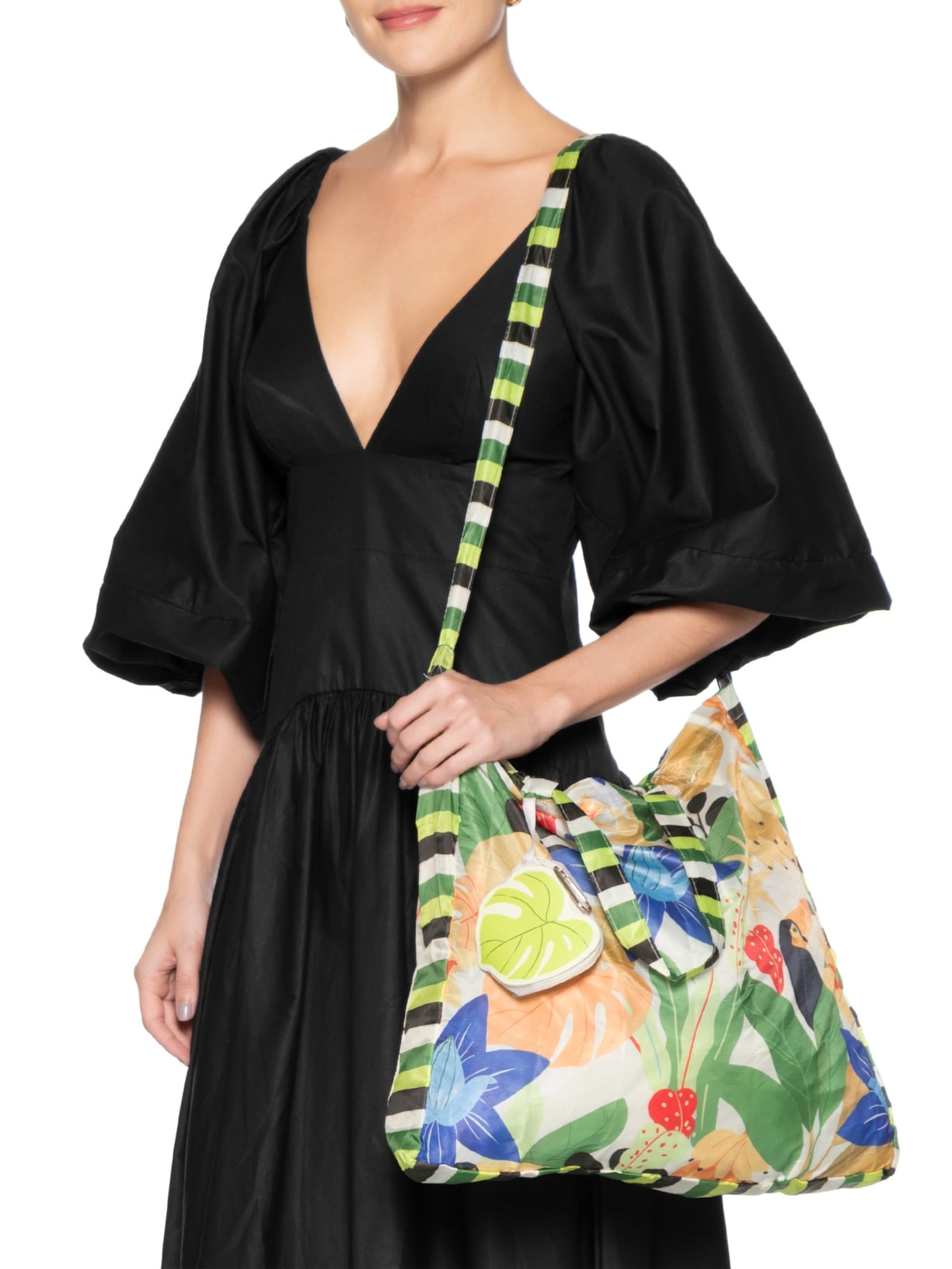 Sacolinha Feminina Me Leva Bossa Tucano Lenco Branco Farm Etc