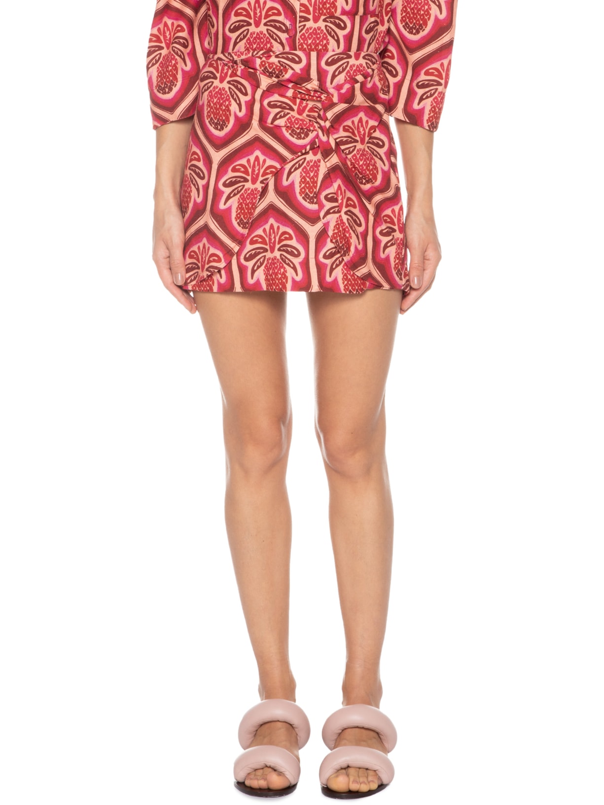 Saia Abacaxi Cobogó Rosa Farm