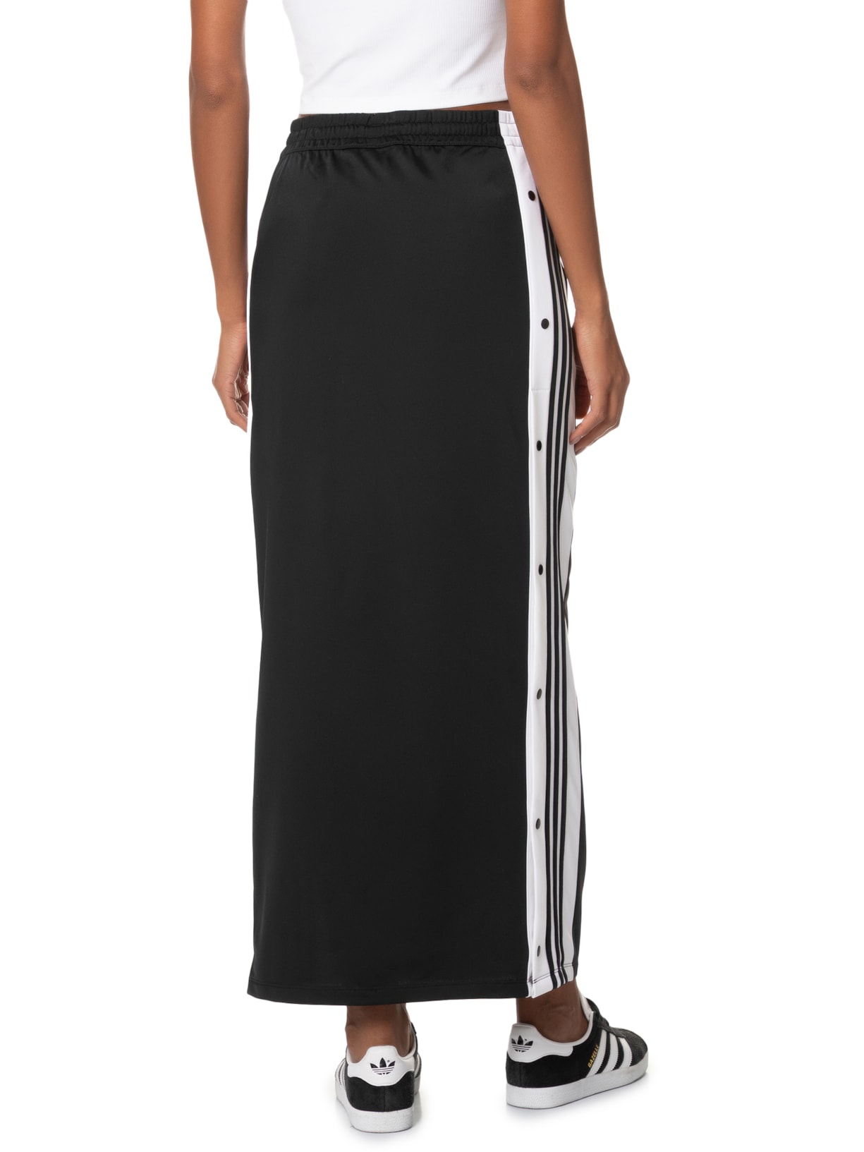 Saia Adbreak Maxi Skirt Preto Adidas Originals