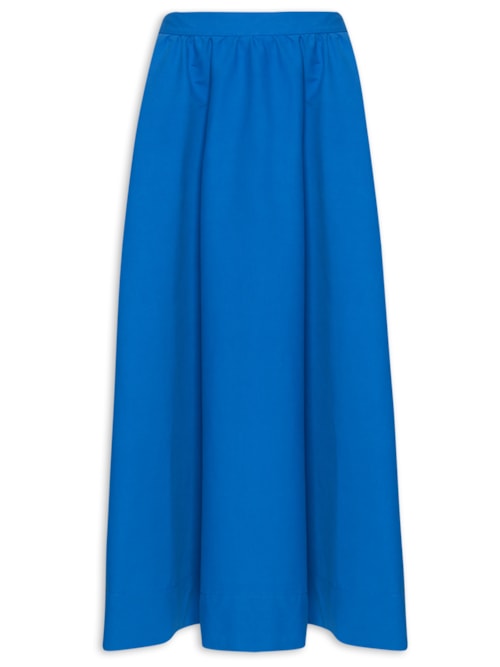Saia Ampla Bolso - Azul
