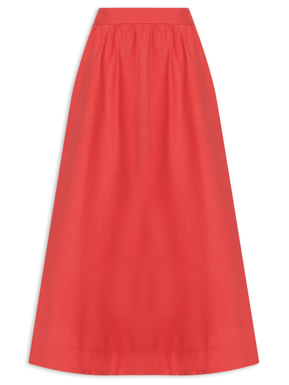 Saia Ampla Bolso - Vermelho