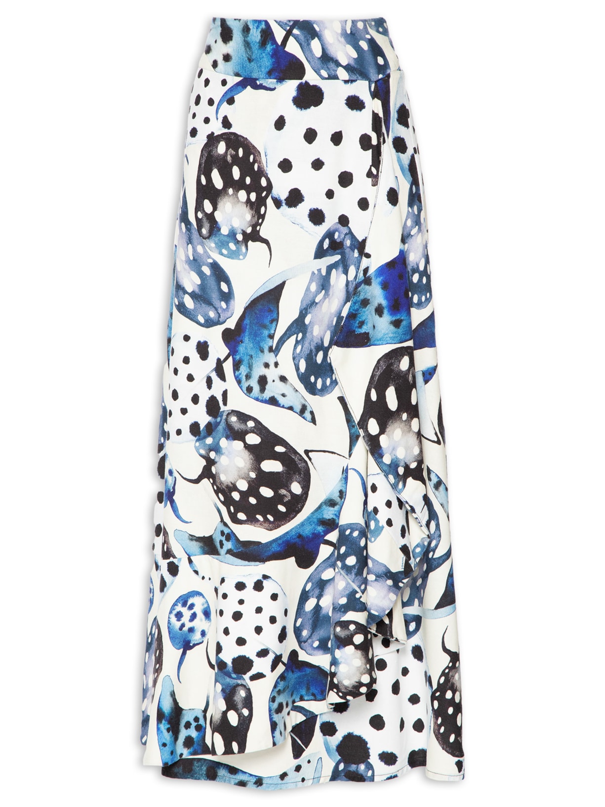 Saia Arraiá Poá - Azul