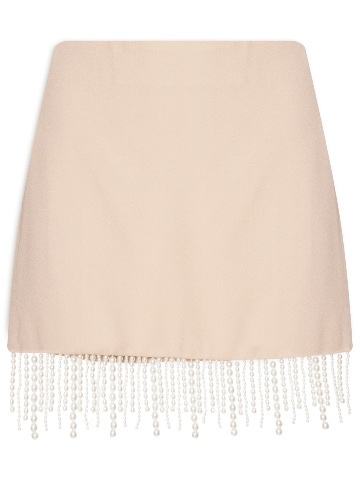 Saia Audrey Franja Pérolas - Bege