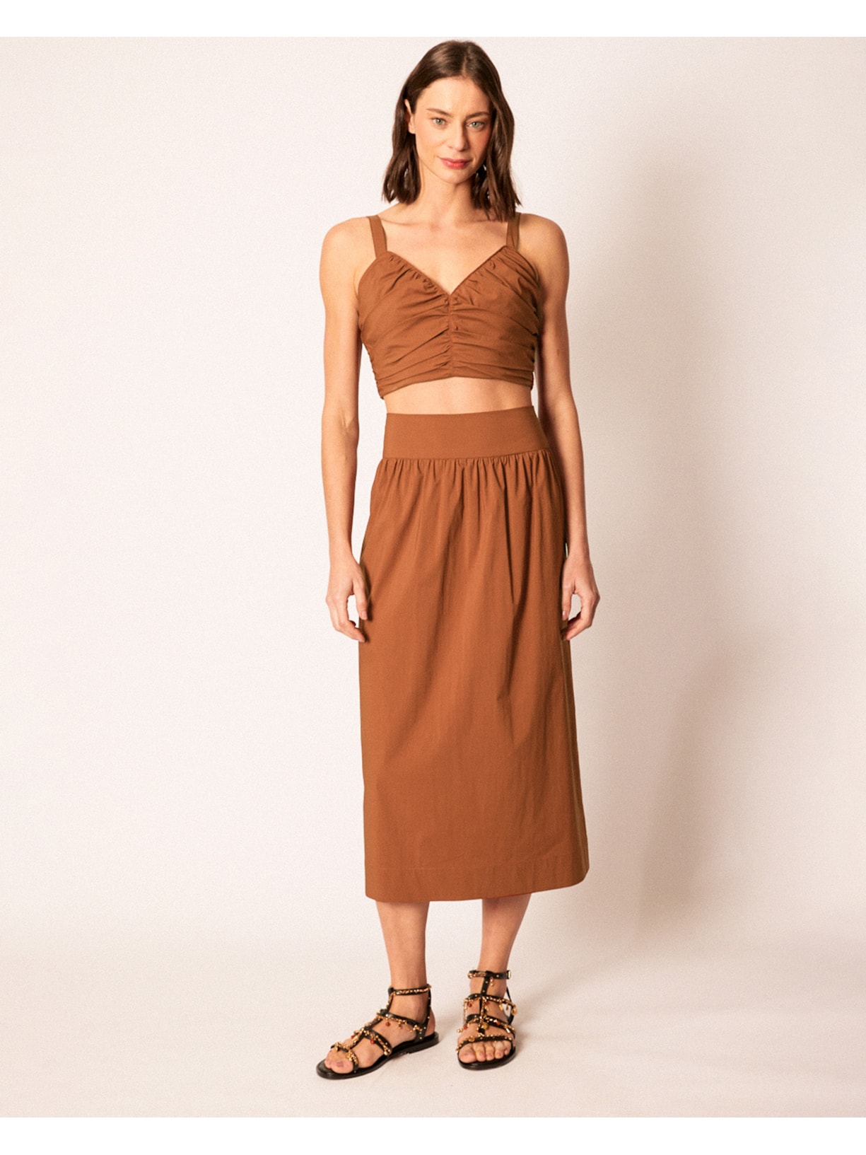 Saia Aysha Marrom Mixed