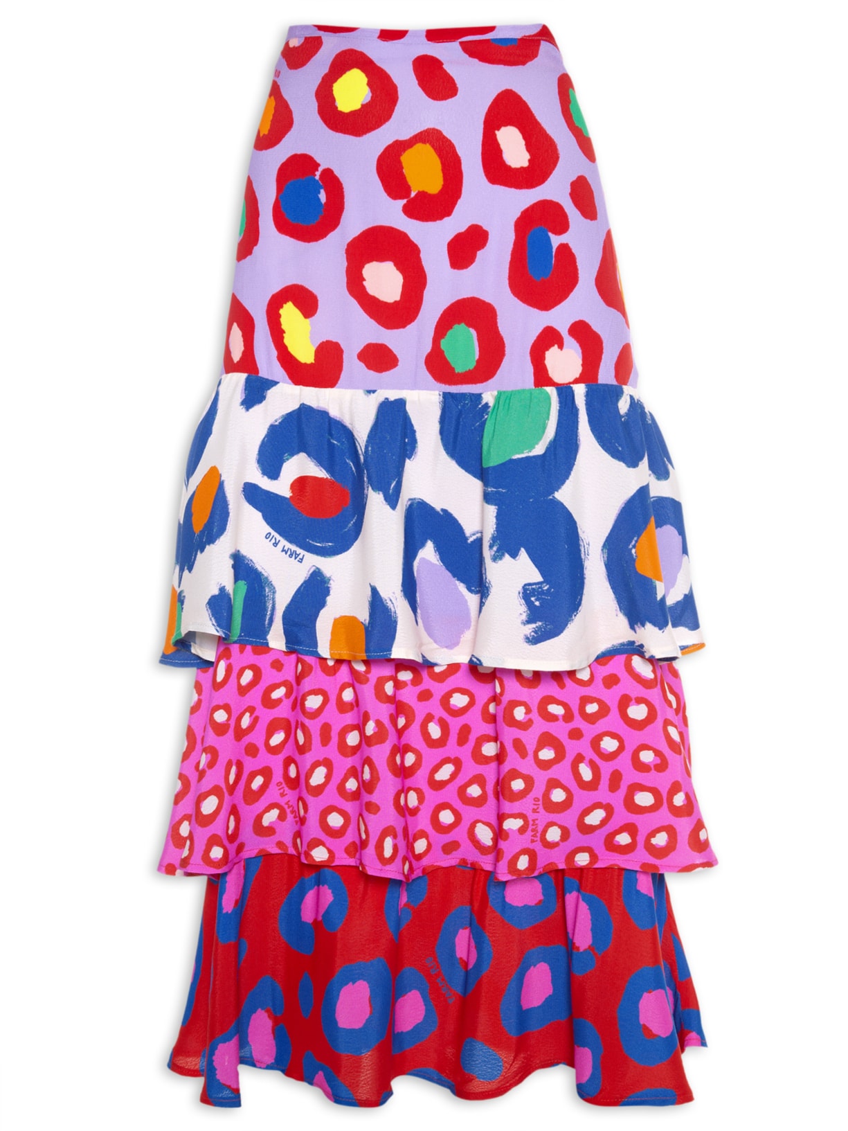 Saia Babados Patch Onça Cool - Animal Print