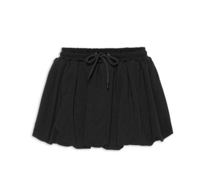 Saia Balonê Moletom - Preto