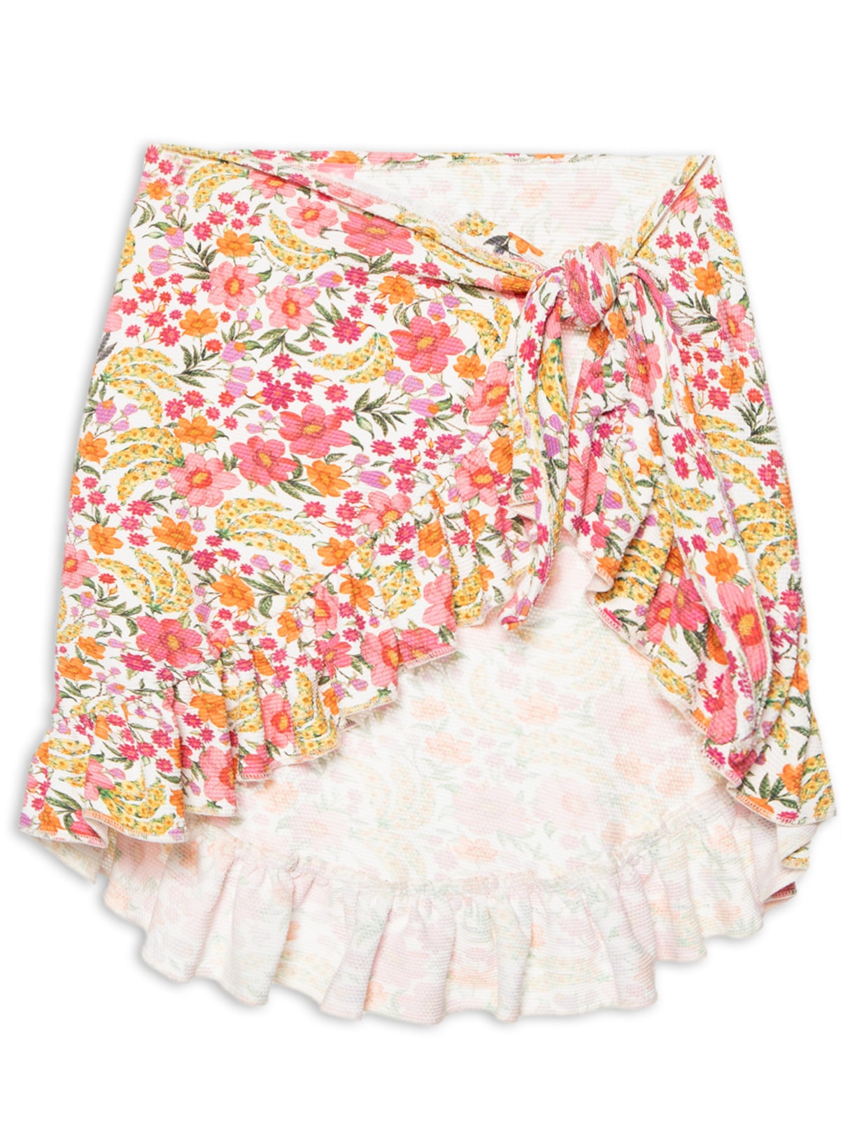 Saia Banana Flor - Azul