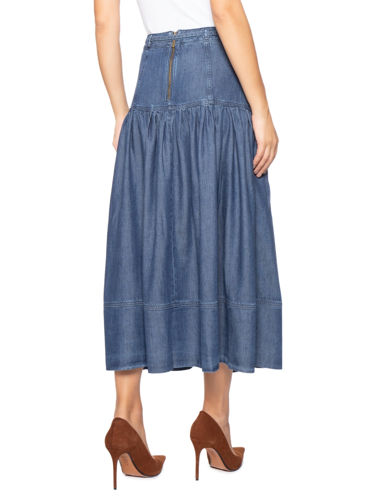 Saia Becky Fluity Dark Azul Bo.bô