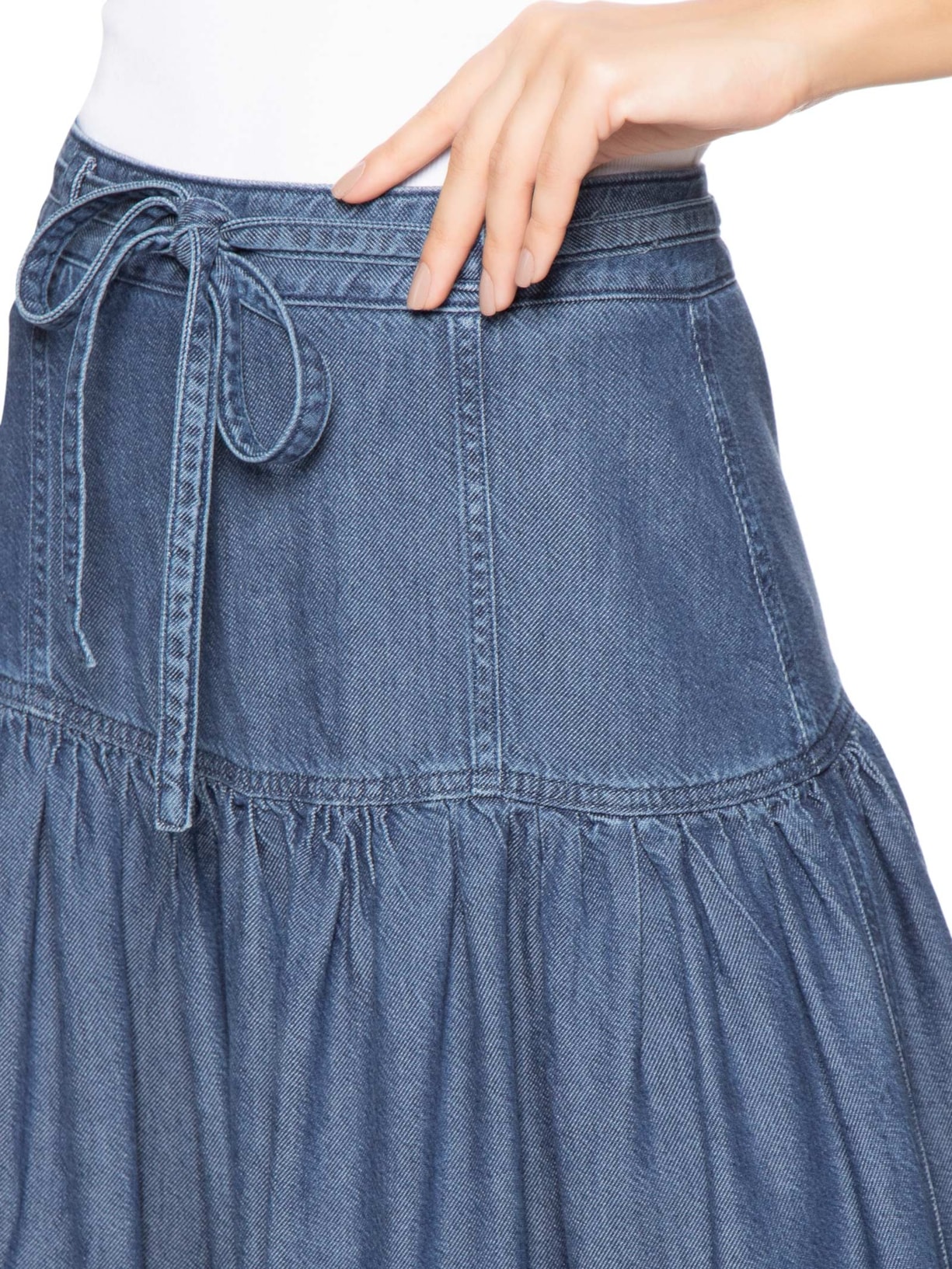 Saia Becky Fluity Dark Azul Bo.bô