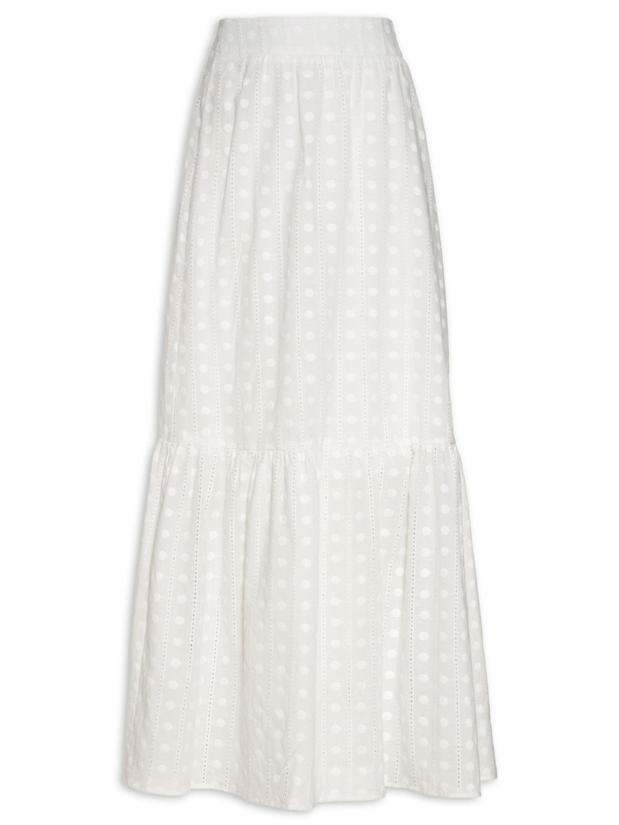 Saia Bordado Amorgos - Branco