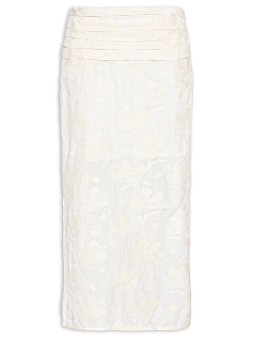 Saia Bordado Holambra - Off White