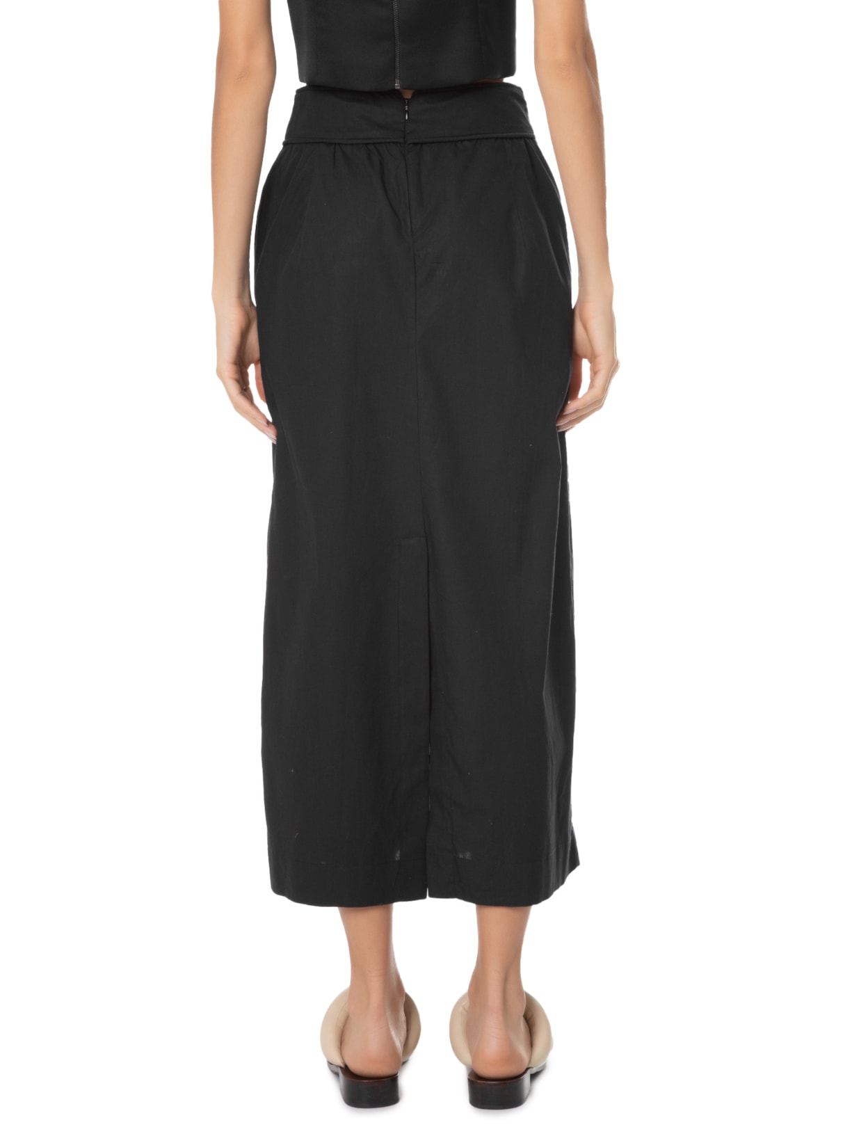 Saia Broderie De Mer Preto Valônia Véras