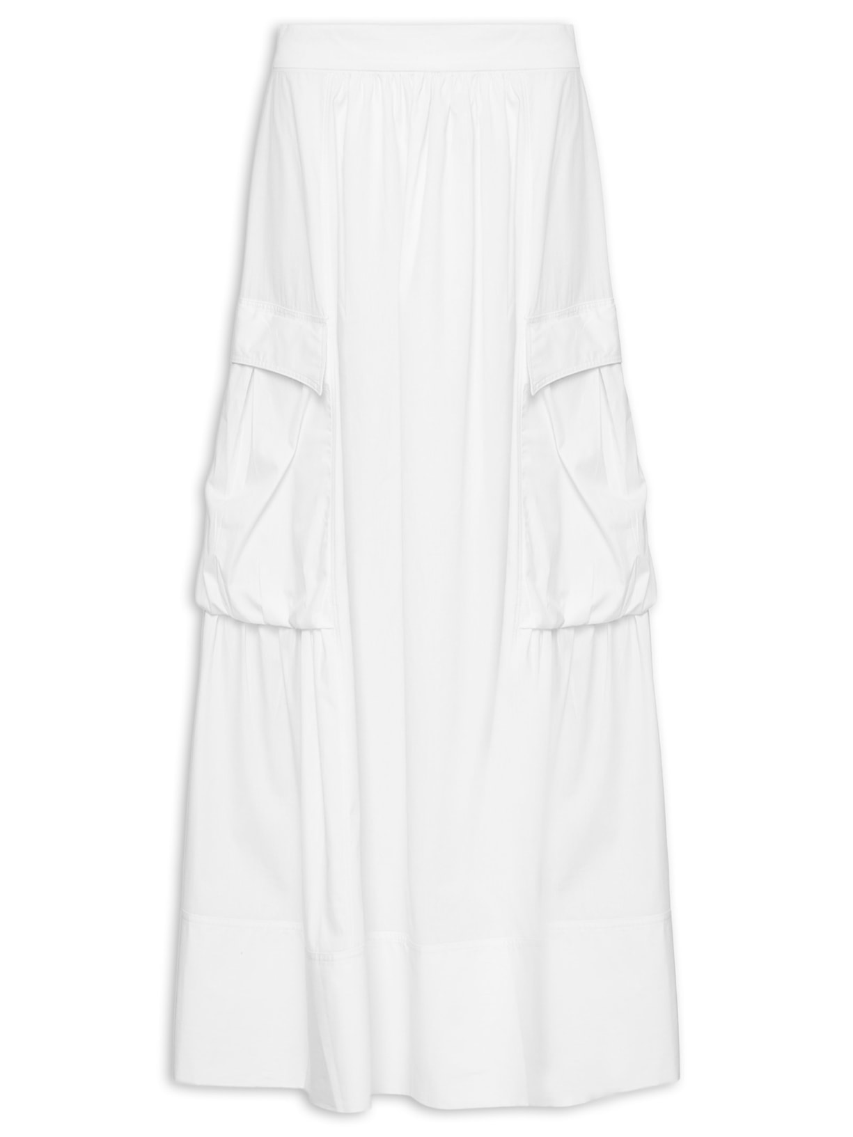 Saia Cargo De Algodão Branco Animale