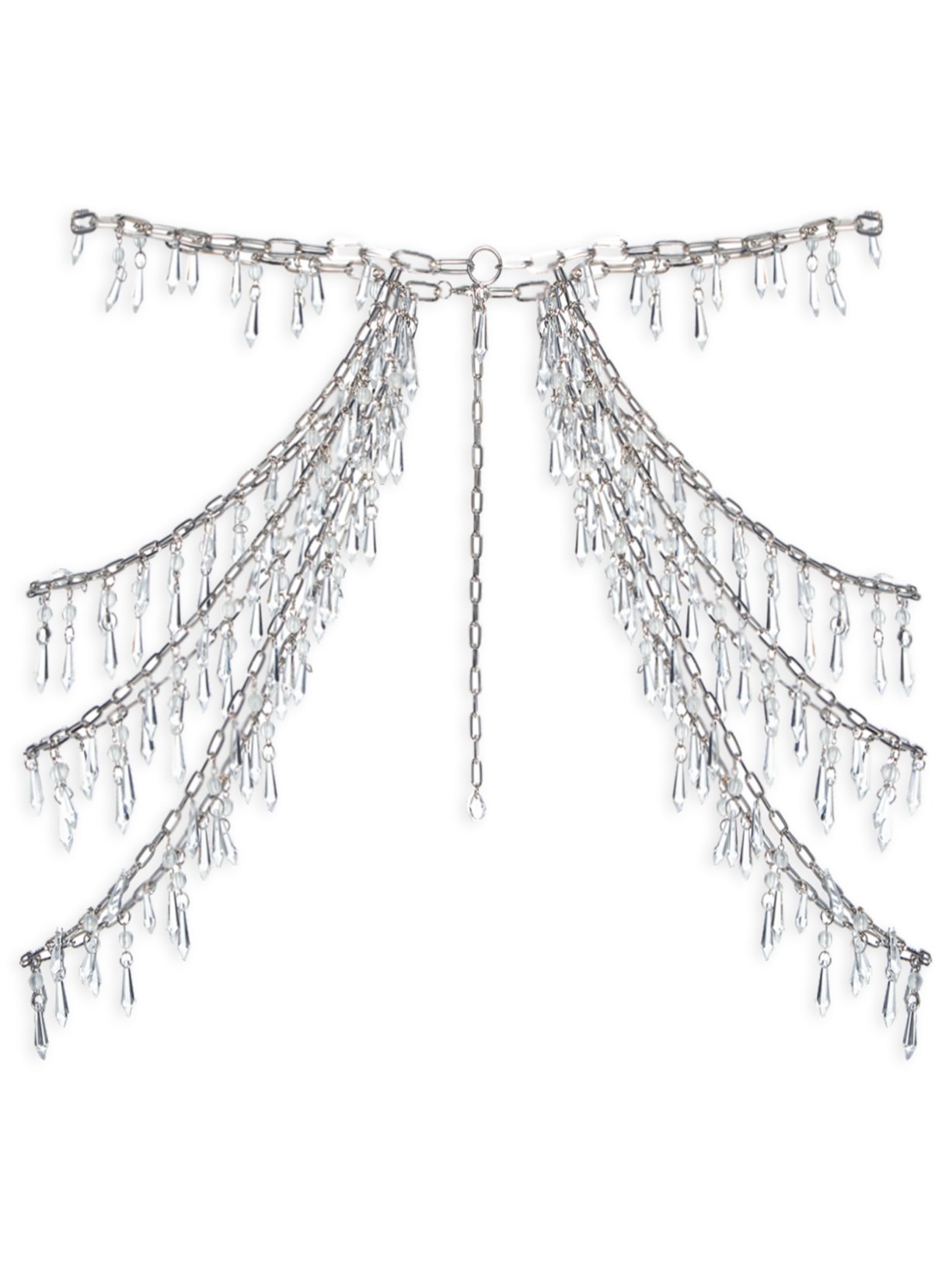 Saia Carnaval Corrente Cristal - Prata