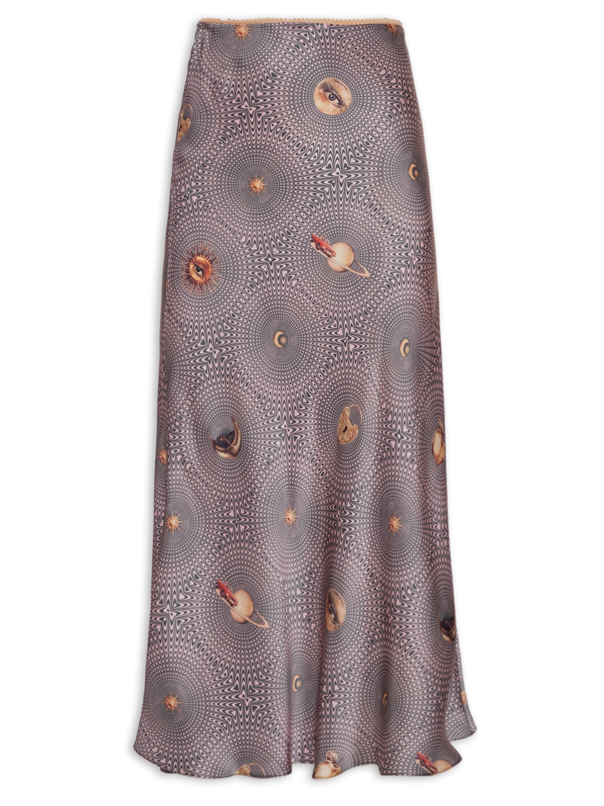 Saia Cetim Mellow Chloe - Verde