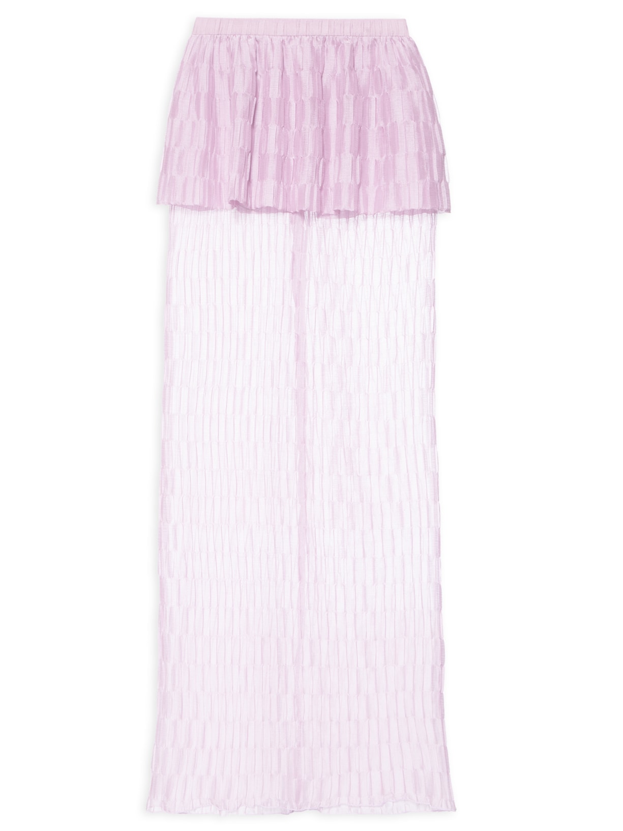 Saia Chiffon Passinhos - Rosa