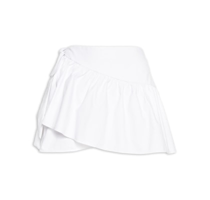 Saia Cintura Baixa Transpasse - Branco