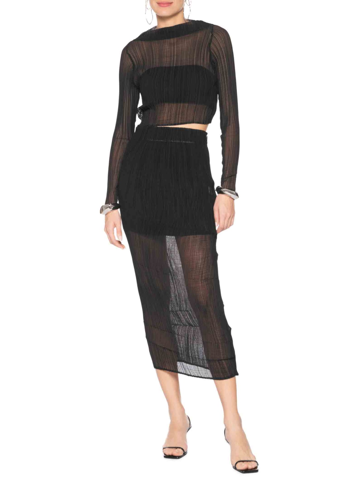 Saia Clarice Preto Neriage