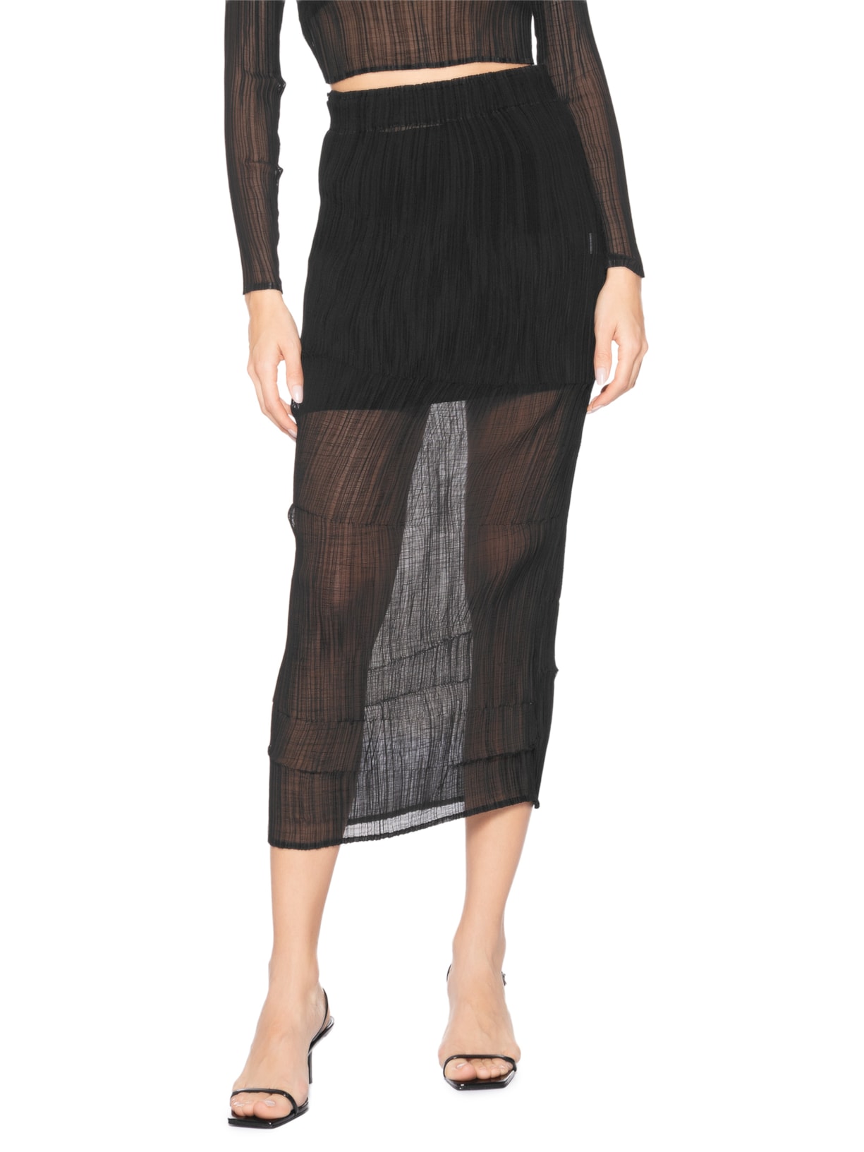 Saia Clarice Preto Neriage