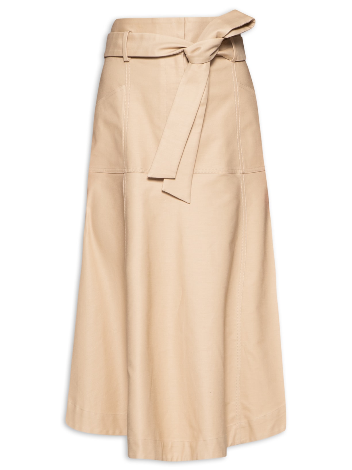 Saia Clochard de Algodão - Bege