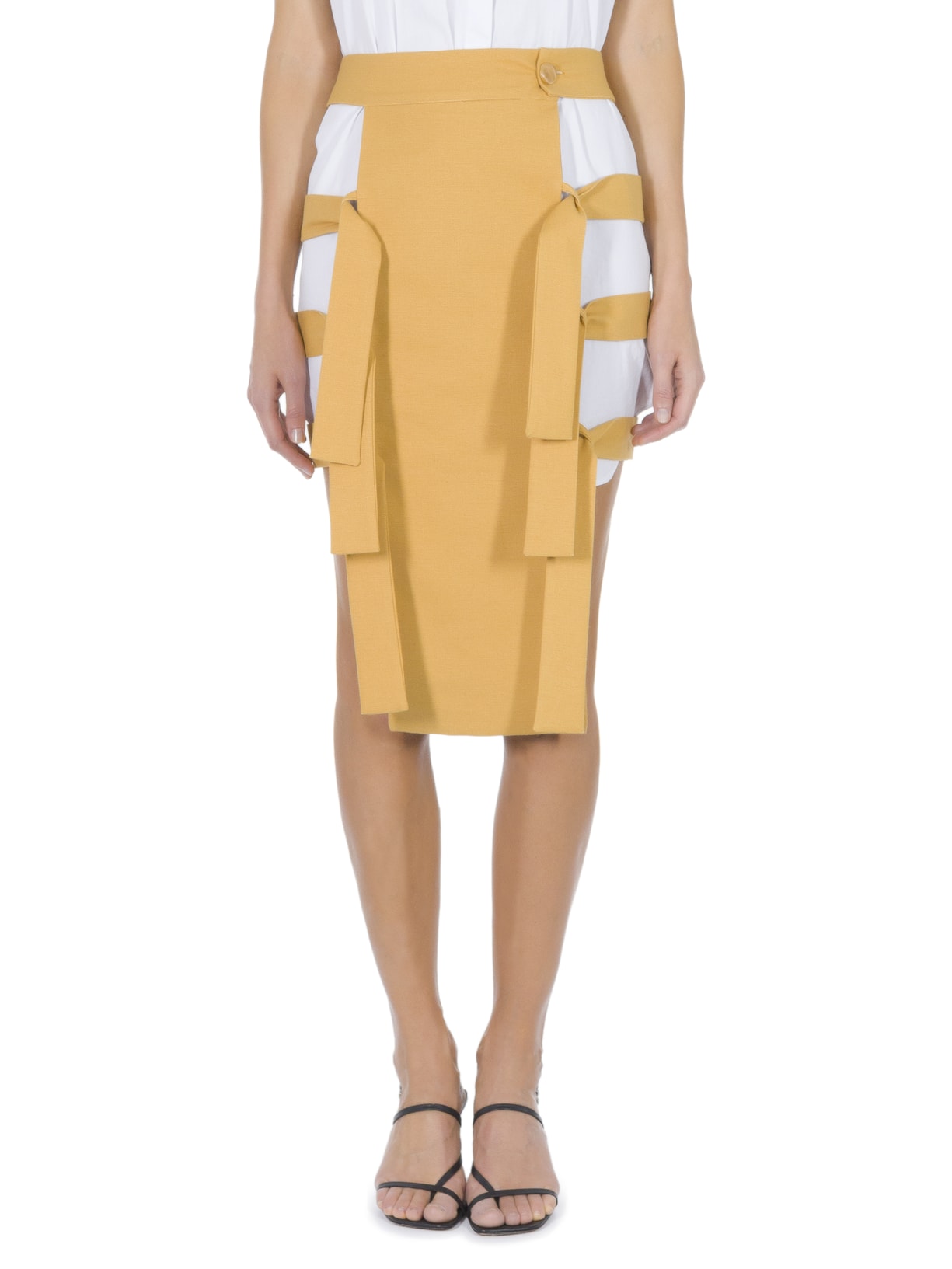 Saia Colete Sippie Amarelo Angela Brito