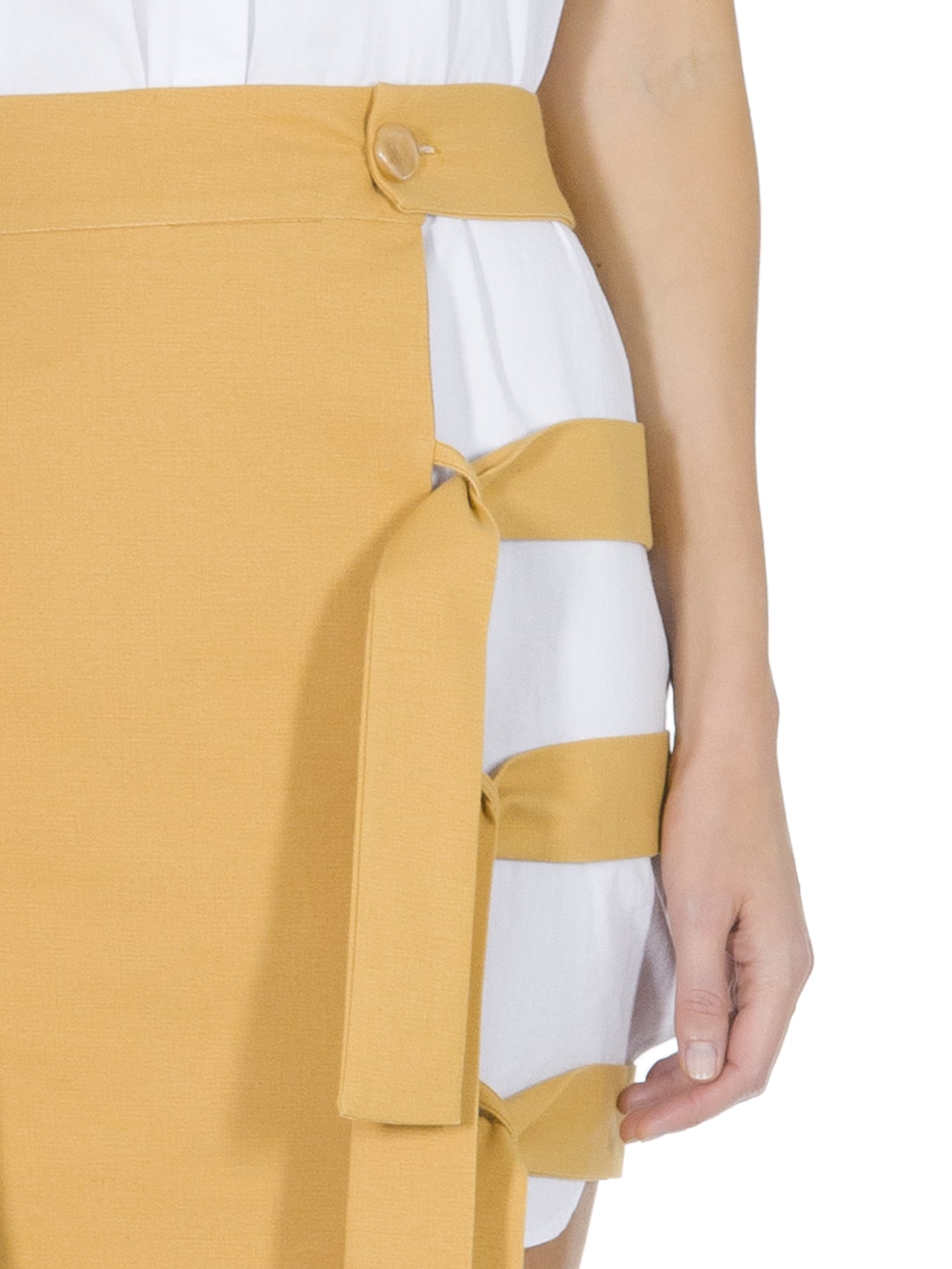 Saia Colete Sippie Amarelo Angela Brito