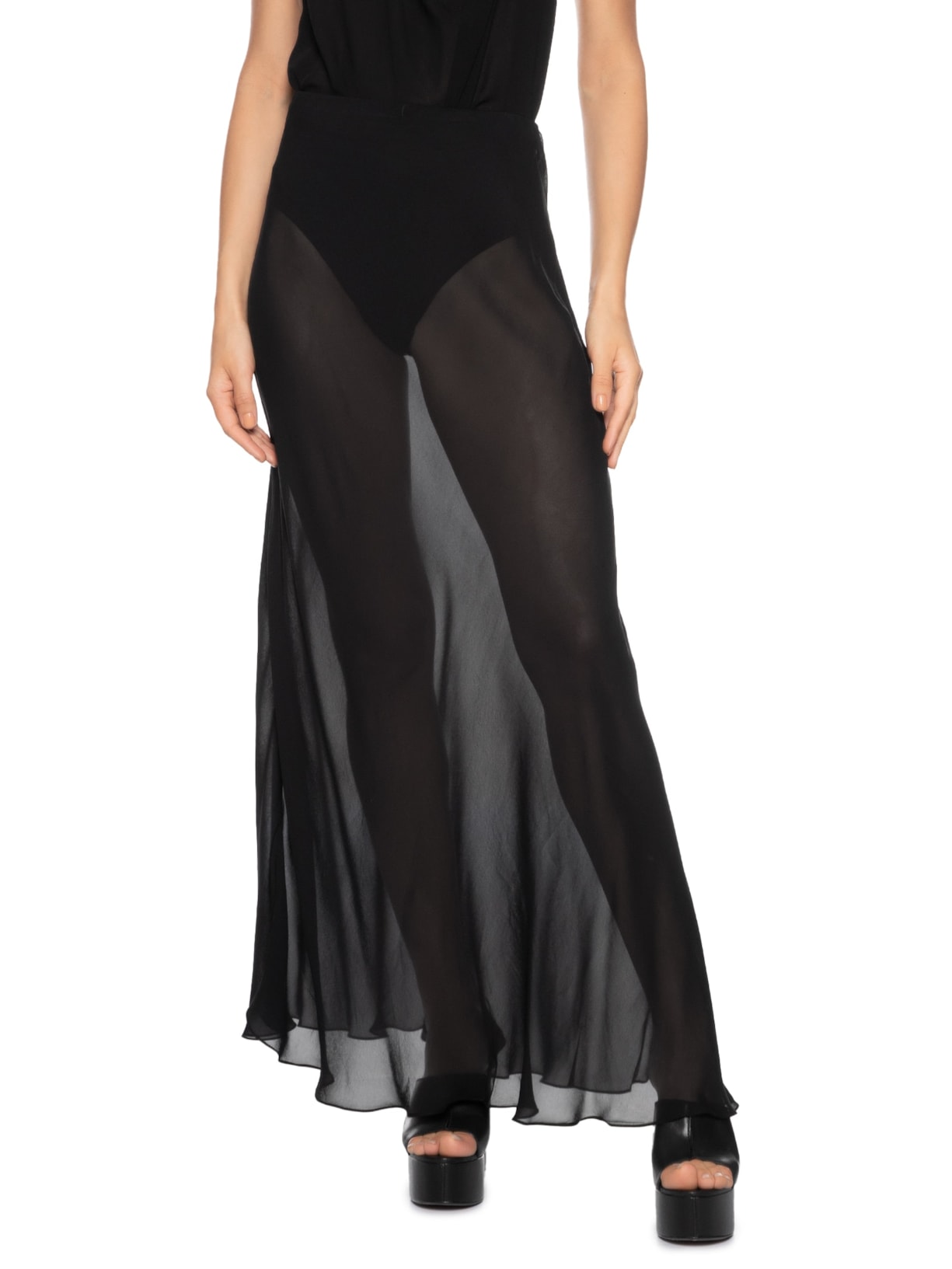 Saia Com Lenço Preto Animale