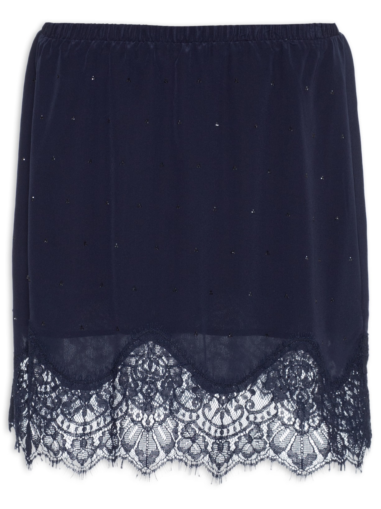 Saia Com Strass - Azul