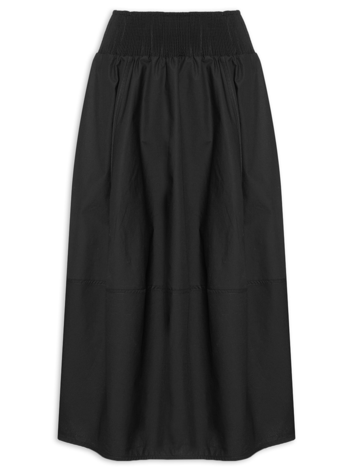 Saia Cós Lastex - Preto