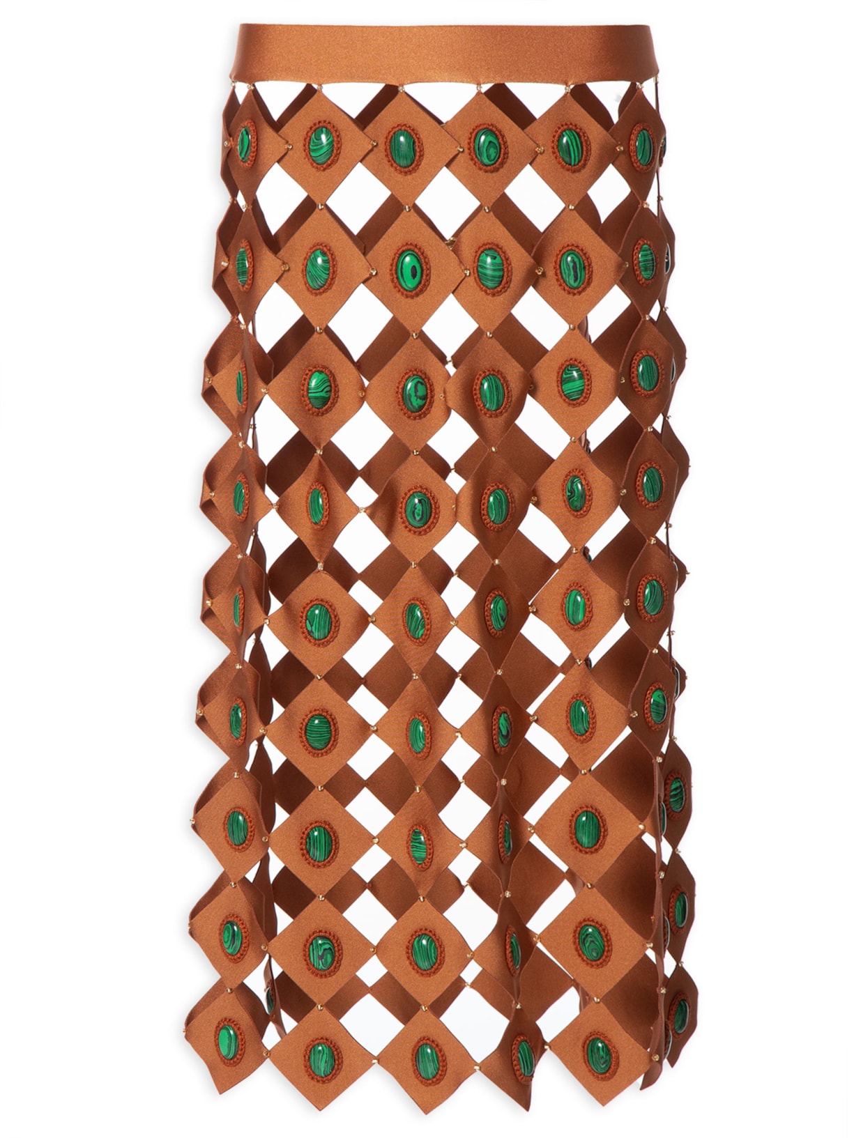 Saia Costa Esmeralda Terracota - Marrom