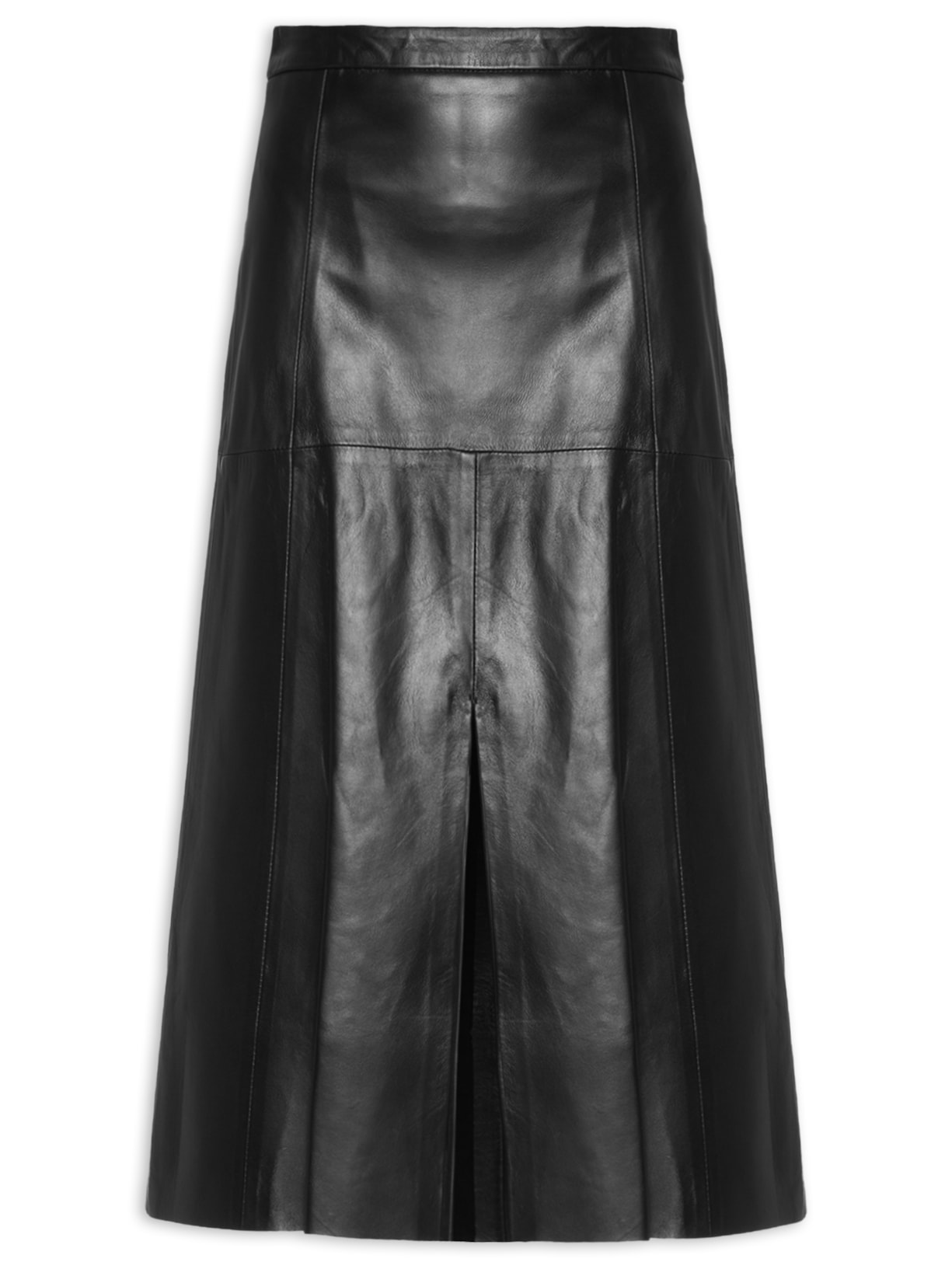 Saia Couro Iolanda - Preto