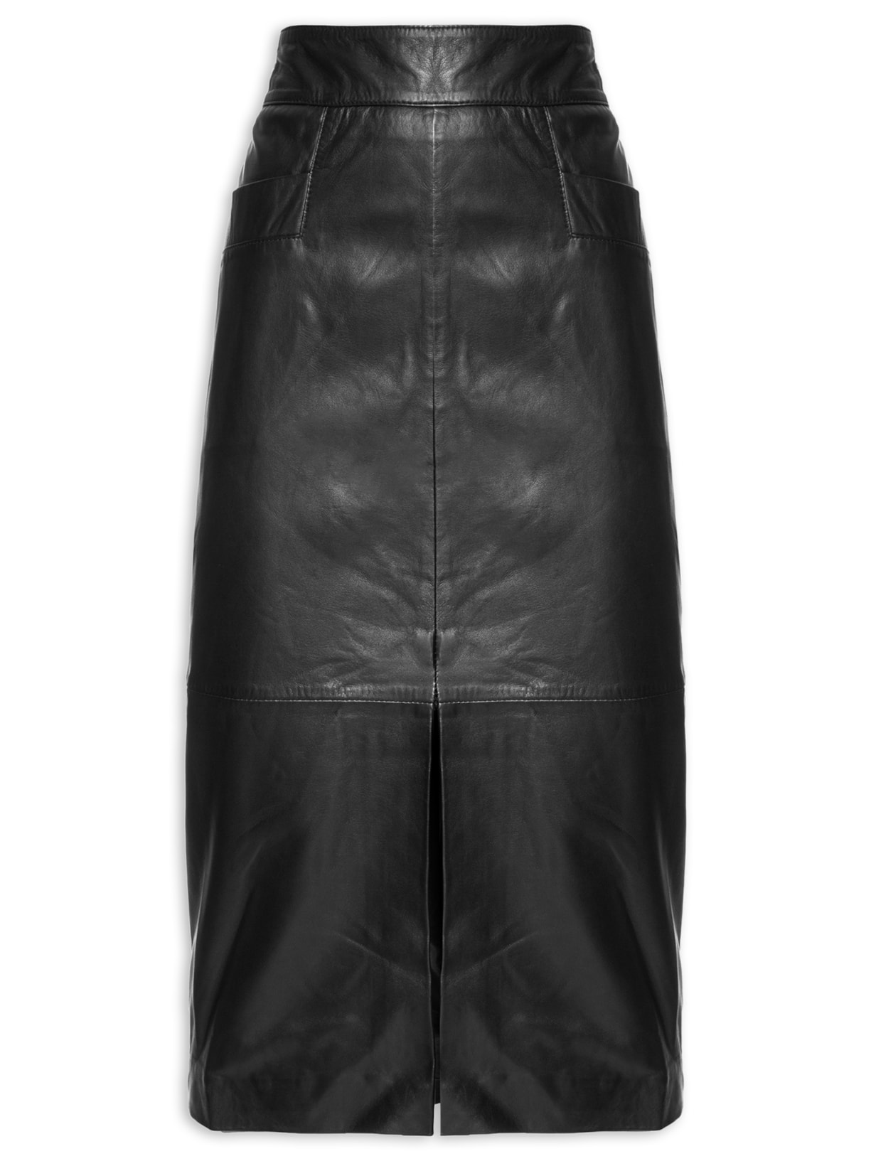 Saia Couro - Preto