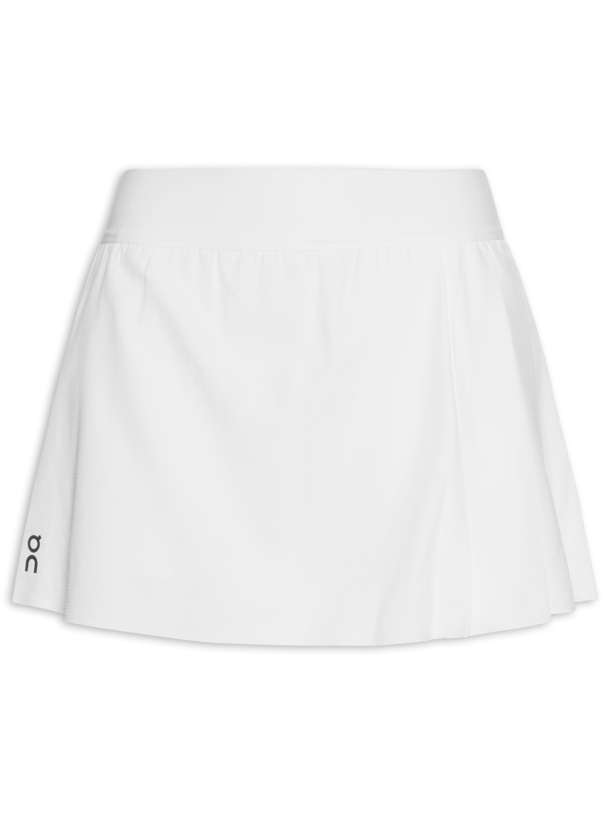 Saia Court Skirt Pleated Branco On Running
