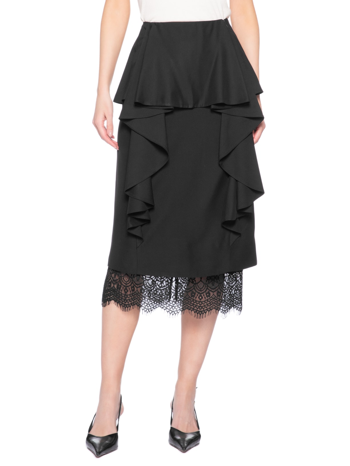 Saia Crepe Classic Ramona – Preto Nk