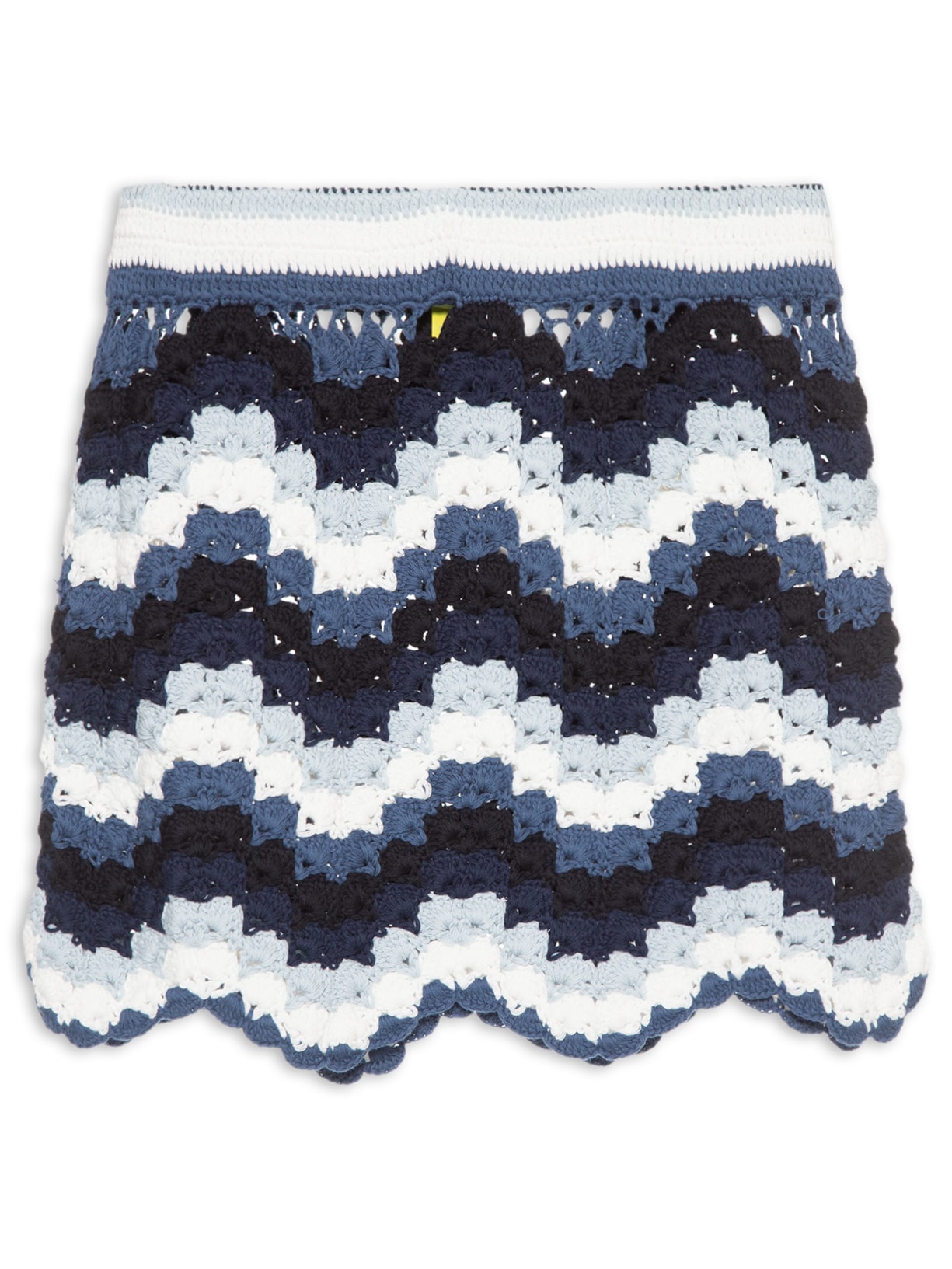 Saia Crochet Ondina Azul Farm Praia