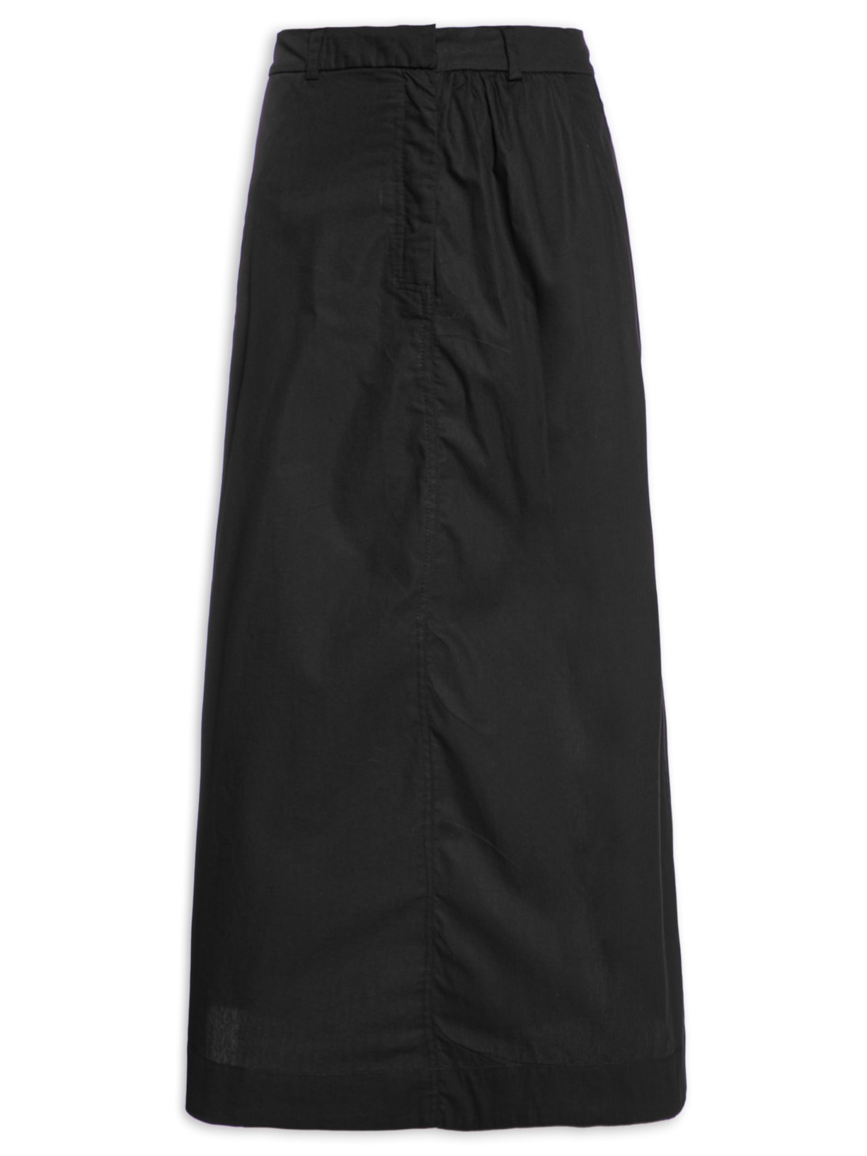 Saia Cropped Algodão Ampla - Preto