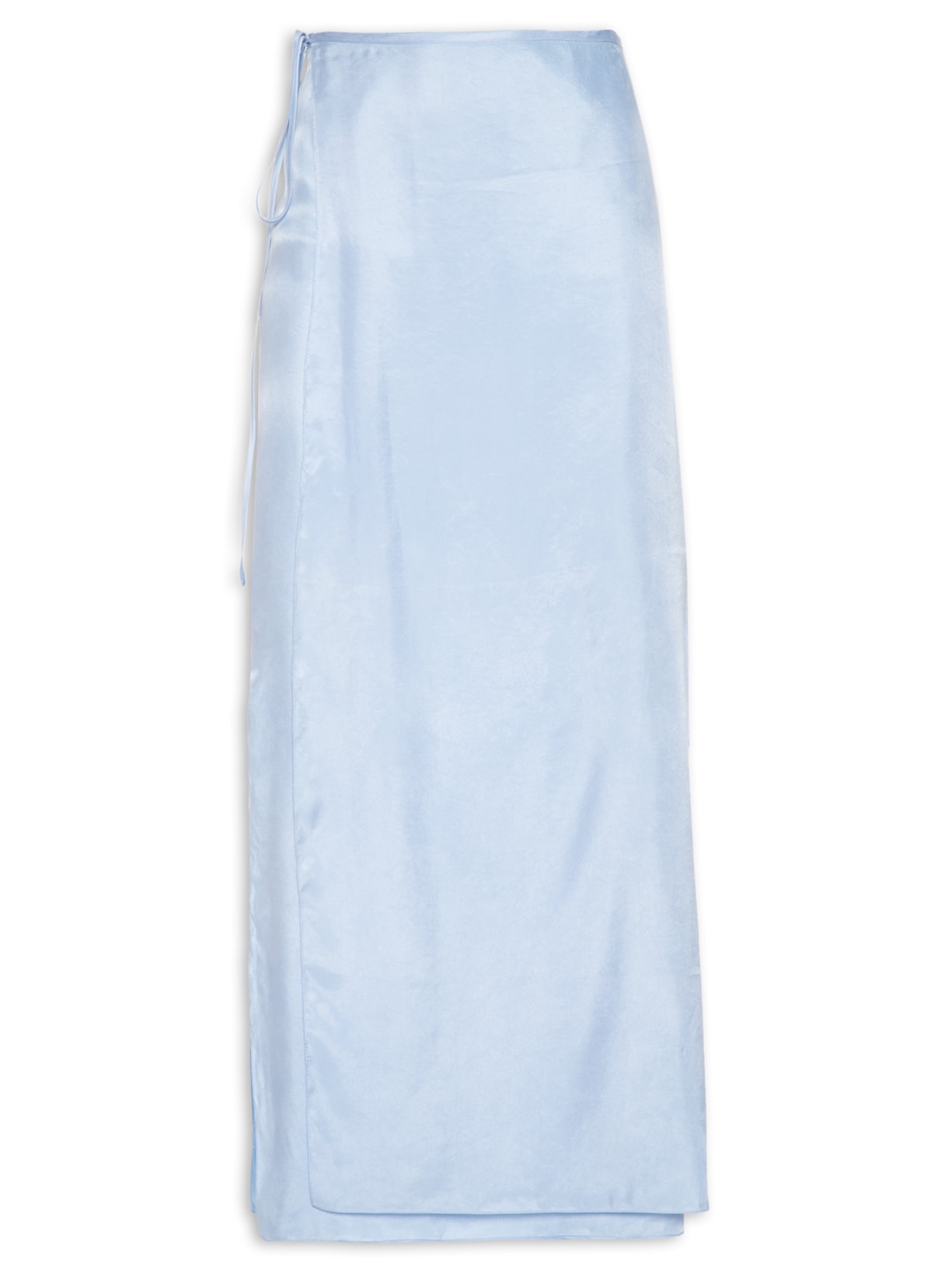 Saia Cupro Midi Pareô  Azul '2Essential