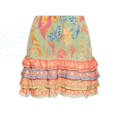 Saia Curta Amalfi Mix - Verde