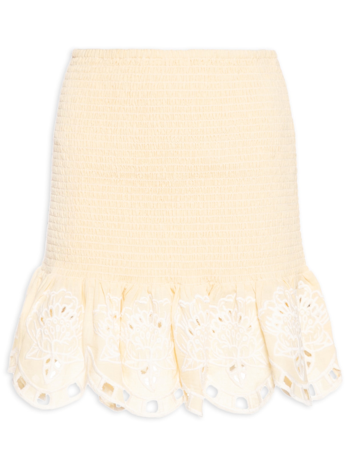 Saia Curta Artesanal Bosque Chique Amarelo Farm