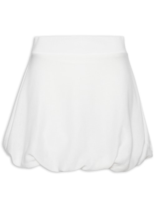 Saia Curta Balonê - Off White