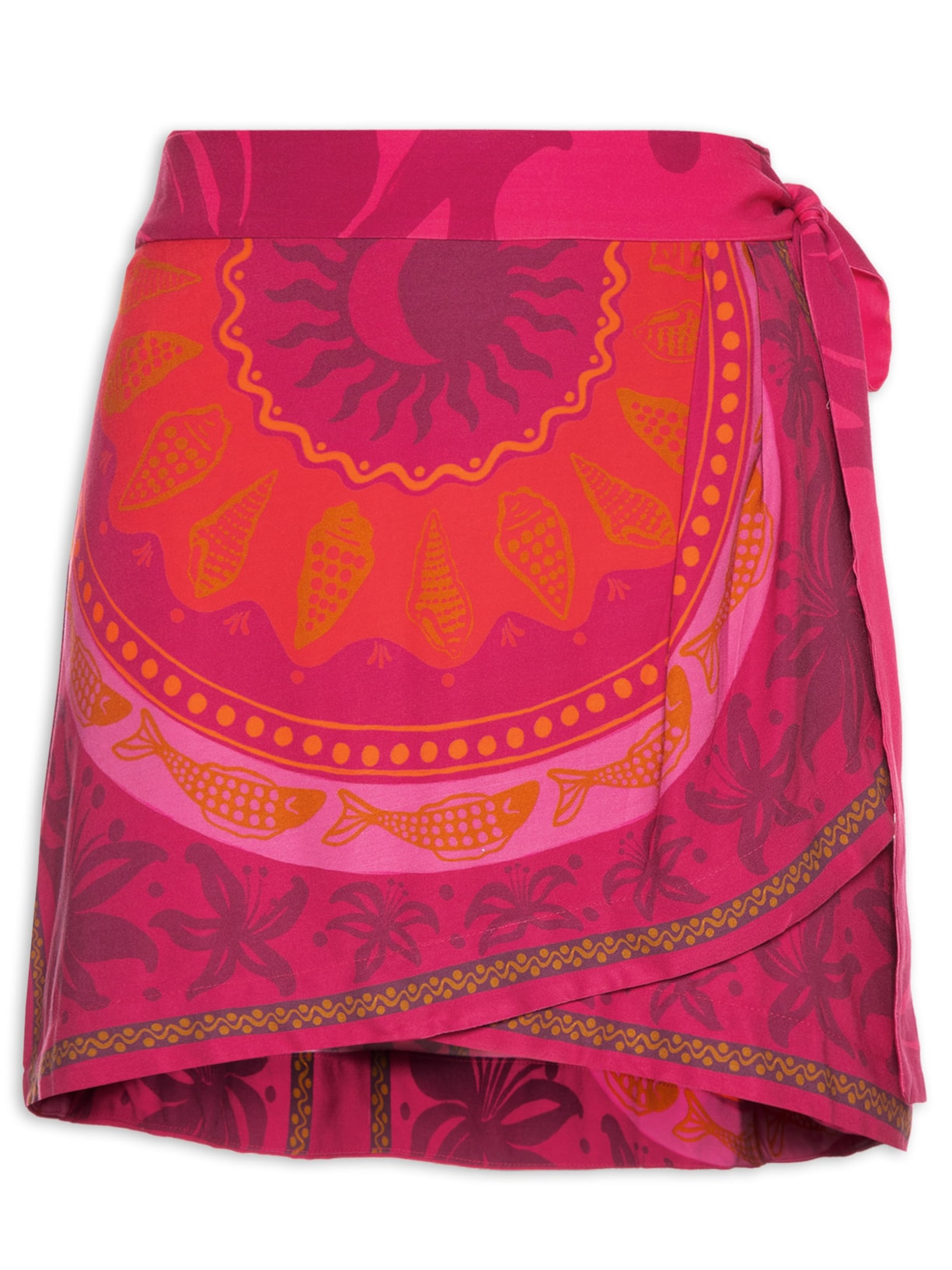 Saia Curta Ciranda Do Mar Rosa Farm