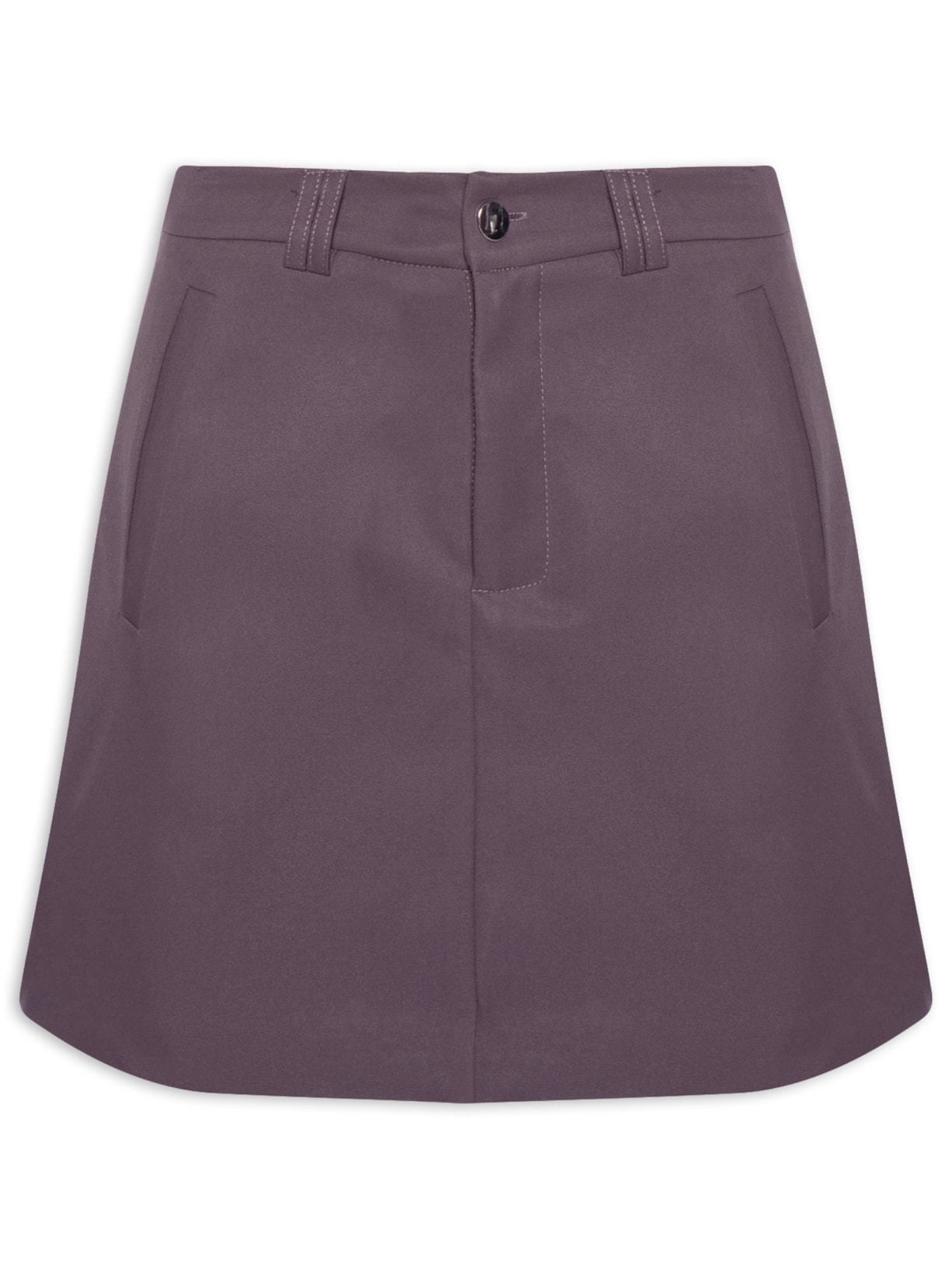 Saia Curta Com Bolso - Roxo
