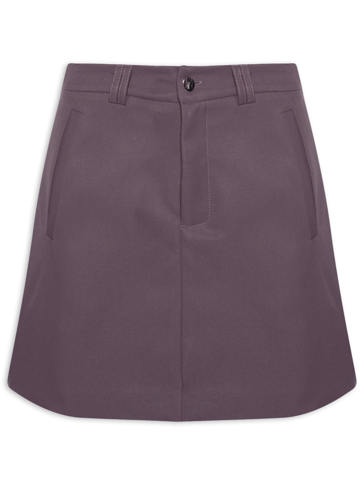 Saia Curta Com Bolso Roxo Basiq